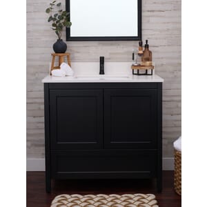 Hanleigh 36 in. Vanity with Shaker Doors in Dark Horse